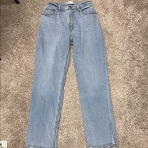 Abercrombie & Fitch Light Blue Straight Leg Women's Jeans